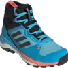 Adidas TERREX Skychaser 2 Mid Gore-Tex Wandelschoenen Dames, Turquoise/zwart -Kampeeruitrusting Verkoop 2024 adidas terrex skychaser 2 mid gore tex hiking shoes women sky rush grey six acid red 1