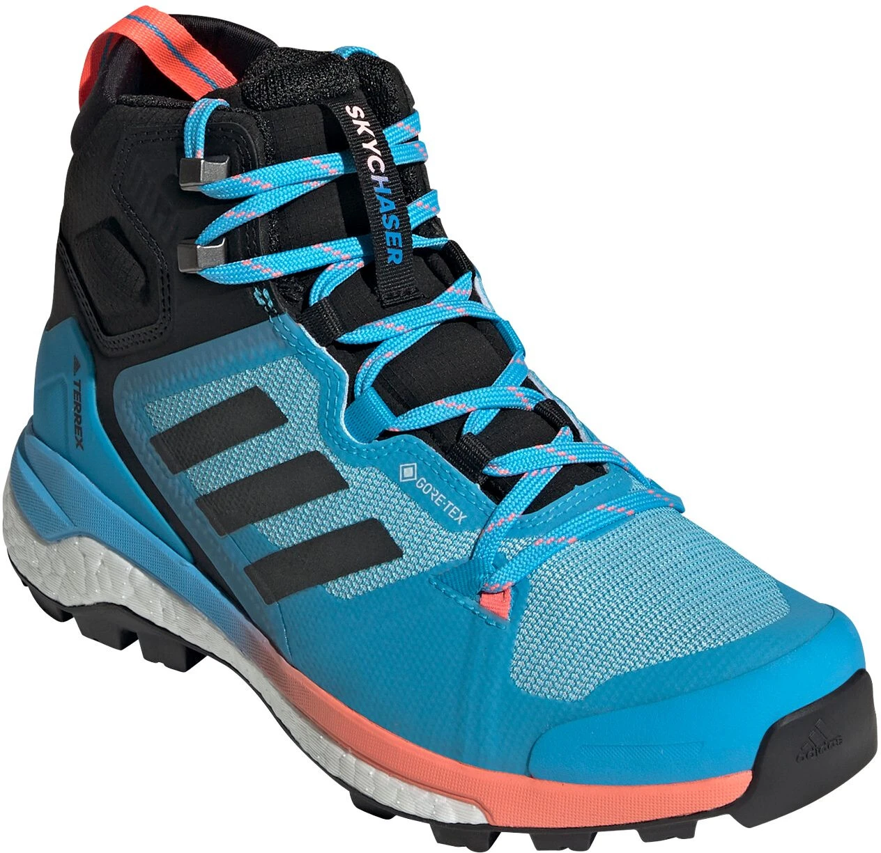 Adidas TERREX Skychaser 2 Mid Gore-Tex Wandelschoenen Dames, Turquoise/zwart 3 Adidas TERREX Skychaser 2 Mid Gore-Tex Wandelschoenen Dames, Turquoise/zwart