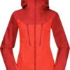 Bergans Cecilie 3L Jas Dames, Rood -Kampeeruitrusting Verkoop 2024 bergans cecilie 3l jacket women energy red red leaf 1