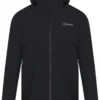 Berghaus Kember Vented Shell Jas Heren, Zwart -Kampeeruitrusting Verkoop 2024 berghaus kember vented shell jacket men black black 1