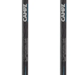 CAMPZ Komperdell Powerlock Wandelstokken Carbon, Grijs/blauw