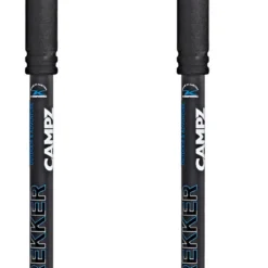 CAMPZ Komperdell Powerlock Nordic Walking Stokken Tour, Zwart/blauw