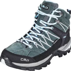 CMP Campagnolo Rigel WP Middelhoge Trekkingschoenen Dames, Groen/zwart