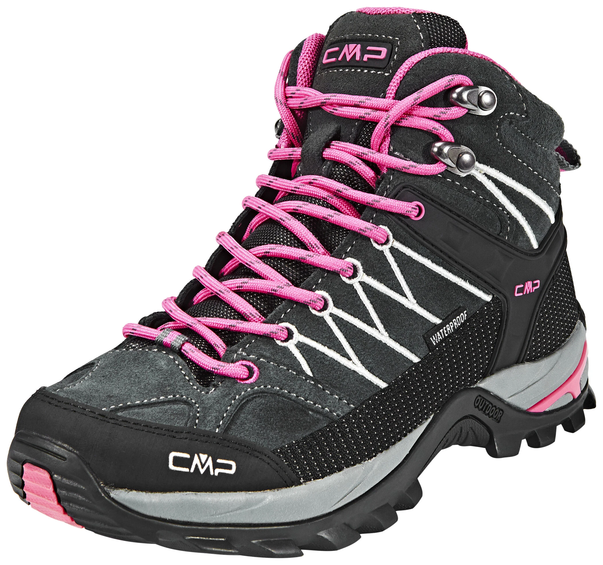 CMP Campagnolo Rigel WP Middelhoge Trekkingschoenen Dames, Grijs/roze 3 CMP Campagnolo Rigel WP Middelhoge Trekkingschoenen Dames, Grijs/roze