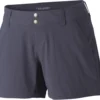 Columbia Saturday Trail Korte Broek Dames, Grijs -Kampeeruitrusting Verkoop 2024 columbia saturday trail shorts women india ink 1