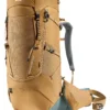 Deuter Aircontact Core 60+10 Backpack, Bruin -Kampeeruitrusting Verkoop 2024 deuter aircontact core 60 10 backpack almond teal 1