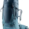 Deuter Futura Air Trek 45 + 10 SL Rugzak Dames, Blauw -Kampeeruitrusting Verkoop 2024 deuter futura air trek 45 10 sl backpack women marine lake 1