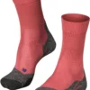 Falke TK2 Cool Trekking Sokken Dames, Rood/grijs -Kampeeruitrusting Verkoop 2024 falke tk2 cool trekking socks women mixed berry 1
