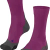 Falke TK2 Cool Trekking Sokken Dames, Violet/grijs -Kampeeruitrusting Verkoop 2024 falke tk2 cool trekking socks women radiant orchid 1