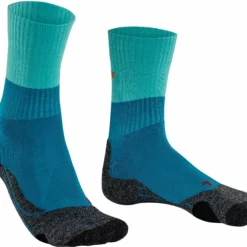 Falke TK2 Trekking Sokken Dames, Blauw/grijs