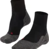 Falke TK5 Wool Korte Wandelsokken Heren, Zwart/grijs -Kampeeruitrusting Verkoop 2024 falke tk5 wool short trekking socks men black mix 1