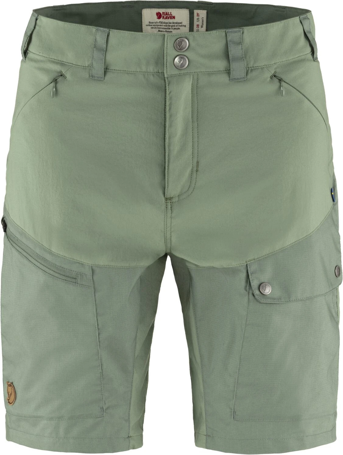 Fjällräven Fjällräven Abisko Midsummer Korte Broek Dames, Groen 3 Fjällräven Fjällräven Abisko Midsummer Korte Broek Dames, Groen