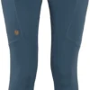 Fjällräven Fjällräven Abisko Panty's Dames, Blauw -Kampeeruitrusting Verkoop 2024 fjaellraeven abisko tights women indigo blue 1
