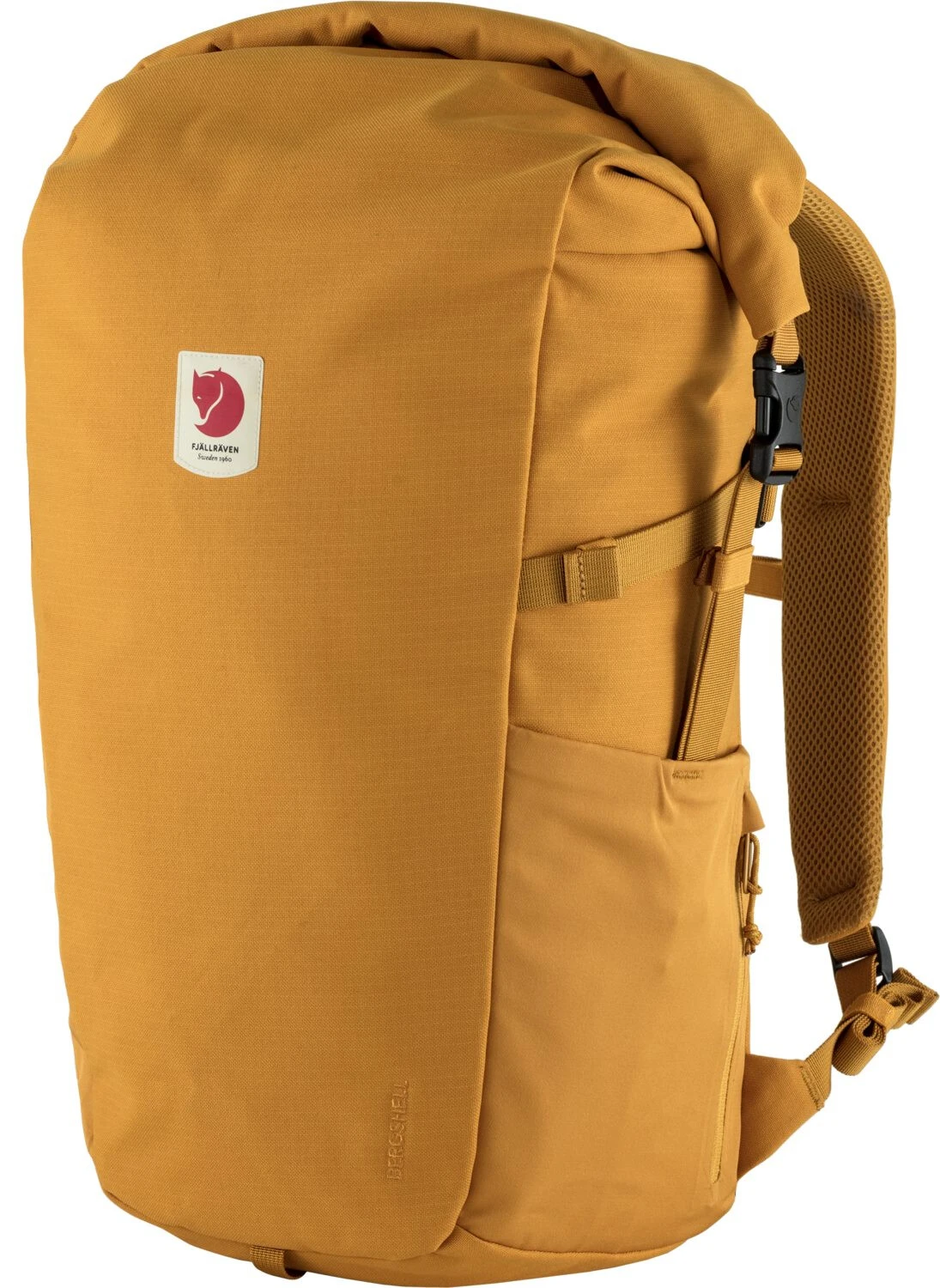 Fjällräven Fjällräven Ulvö 30 Rolltop Rugzak, Geel 3 Fjällräven Fjällräven Ulvö 30 Rolltop Rugzak, Geel