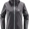 Haglöfs L.I.M Proof Jas Dames, Zwart -Kampeeruitrusting Verkoop 2024 hagloefs lim proof jacket women magnetite 1