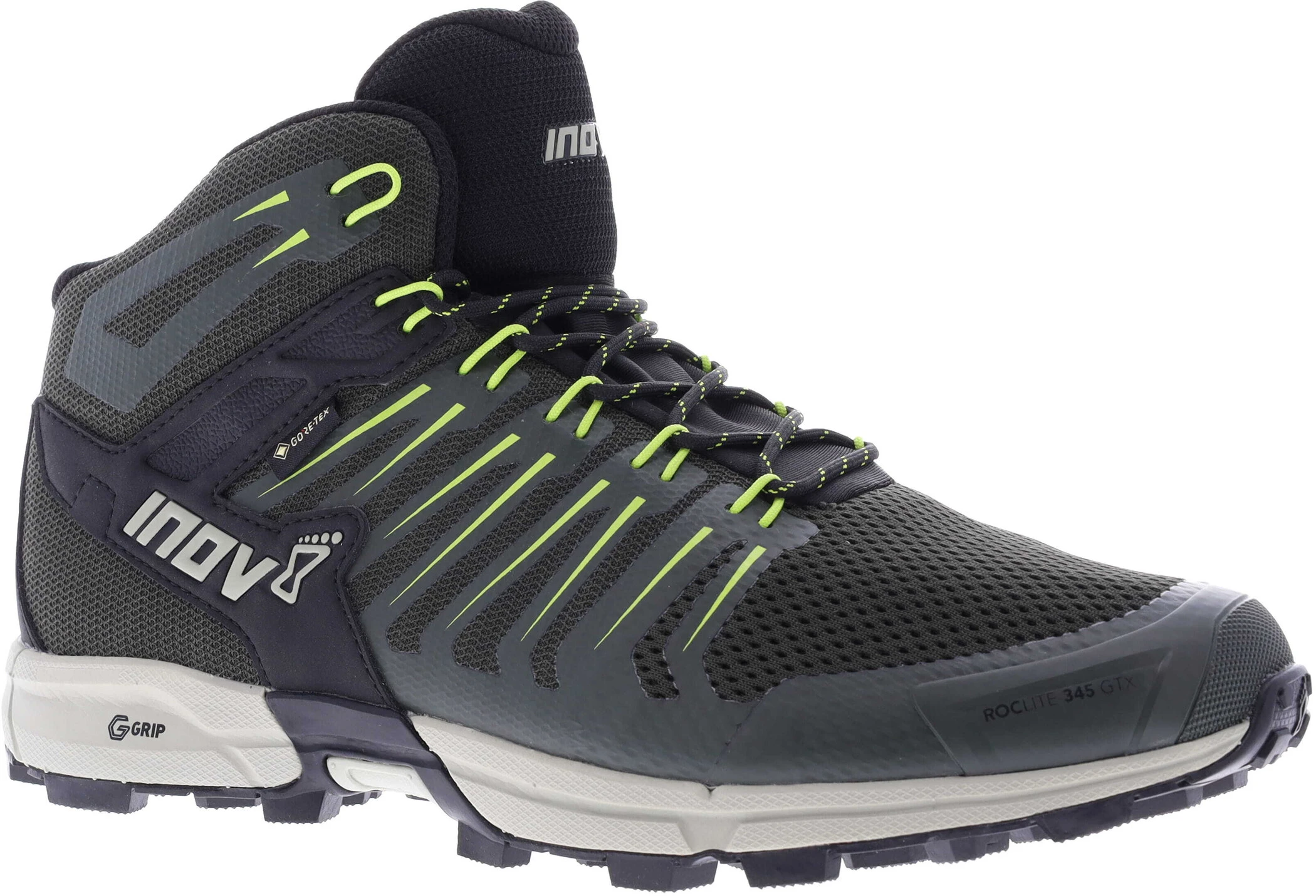 Inov-8 Roclite G 345 GTX Schoenen Heren, Olijf/blauw 3 Inov-8 Roclite G 345 GTX Schoenen Heren, Olijf/blauw