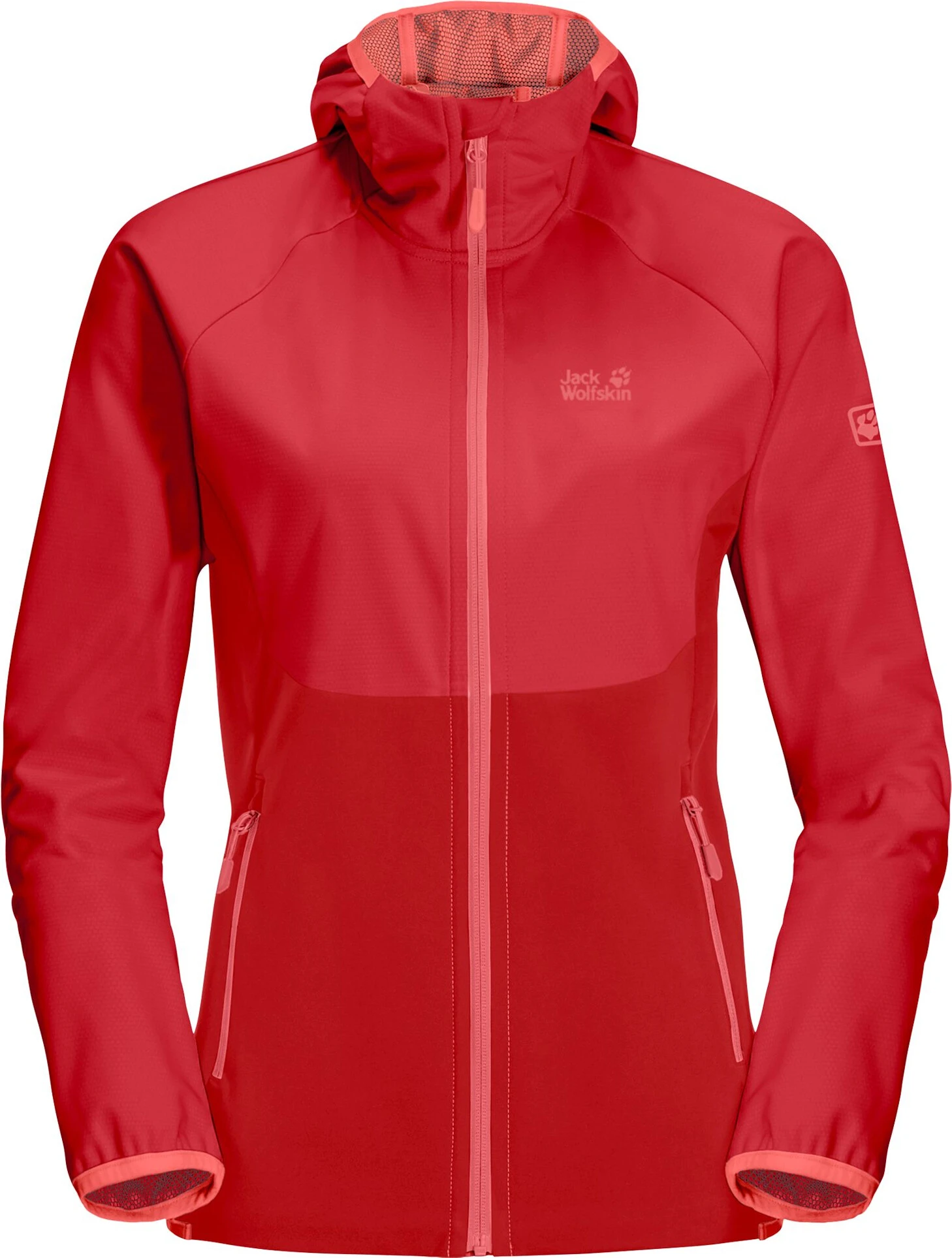 Jack Wolfskin Go Hike Softshell Jas Dames, Rood 3 Jack Wolfskin Go Hike Softshell Jas Dames, Rood
