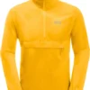 Jack Wolfskin Pack & Go Overhead Jacket Heren, Geel -Kampeeruitrusting Verkoop 2024 jack wolfskin pack go softshell jacket men burly yellow xt 1
