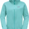 Jack Wolfskin Pack & Go Shell Jas Dames, Groen -Kampeeruitrusting Verkoop 2024 jack wolfskin pack go softshell jacket women peppermint 1