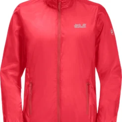 Jack Wolfskin Pack & Go Windshell Jas Dames, Rood