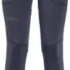 Jack Wolfskin Salmaser Panty's Dames, Grijs -Kampeeruitrusting Verkoop 2024 jack wolfskin salmaser tights women graphite 1