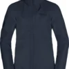 Jack Wolfskin Stormy Point 2L Jas Dames, Blauw -Kampeeruitrusting Verkoop 2024 jack wolfskin stormy point 2l jacket women night blue 1