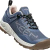Keen Nxis Evo WP Schoenen Dames, Blauw -Kampeeruitrusting Verkoop 2024 keen nxis evo wp shoes women vintage indigo peachy keen 1