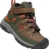 Keen Targhee Mid WP Schoenen Kinderen, Bruin -Kampeeruitrusting Verkoop 2024 keen targhee mid wp shoes kids dark earth forest night 1