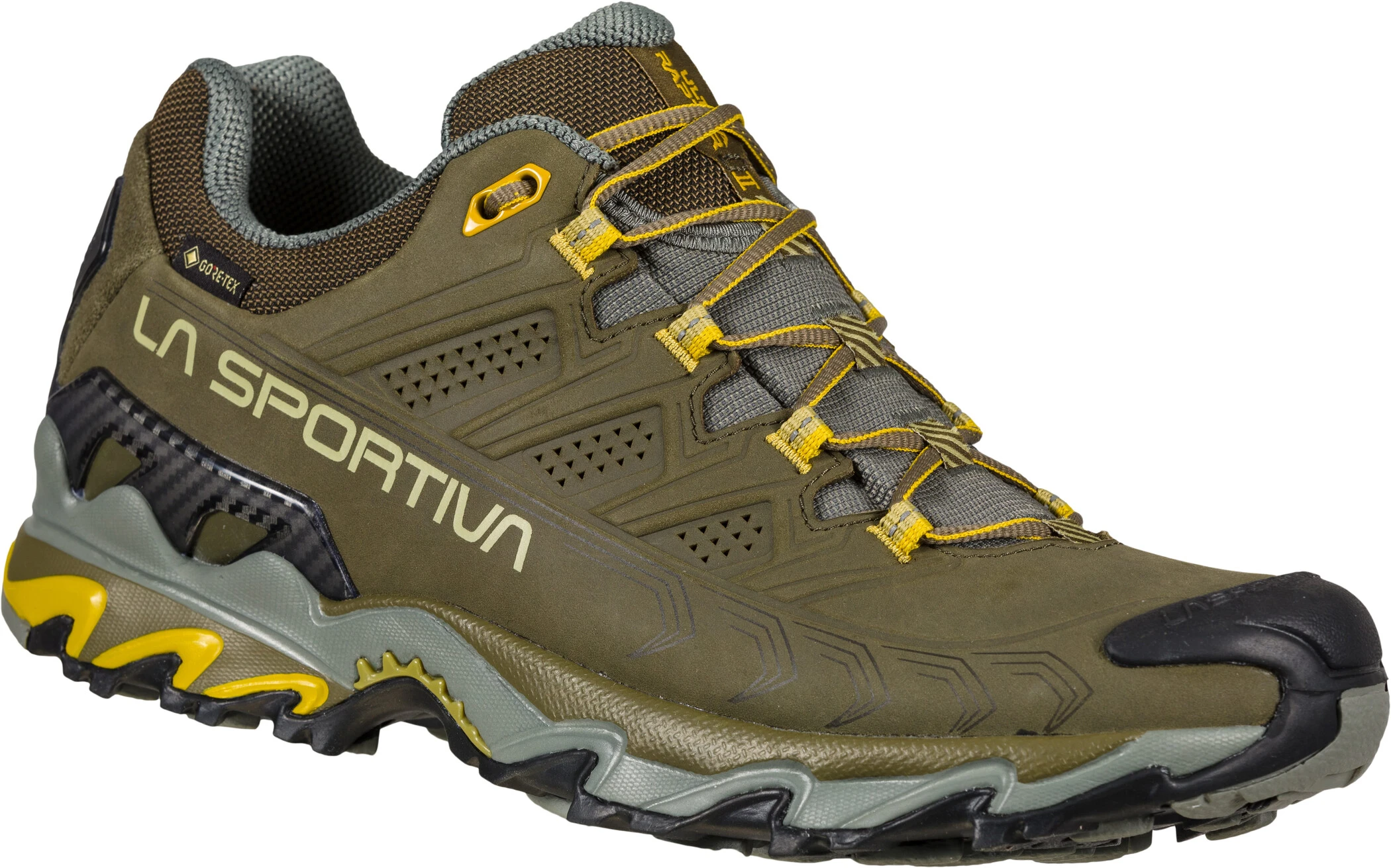 La Sportiva Ultra Raptor II Leather GTX Schoenen Heren, Olijf/geel 3 La Sportiva Ultra Raptor II Leather GTX Schoenen Heren, Olijf/geel