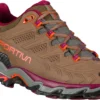La Sportiva Ultra Raptor II Leather GTX Schoenen Dames, Bruin/rood -Kampeeruitrusting Verkoop 2024 la sportiva ultra raptor ii leather gtx shoes women taupe red plum 1