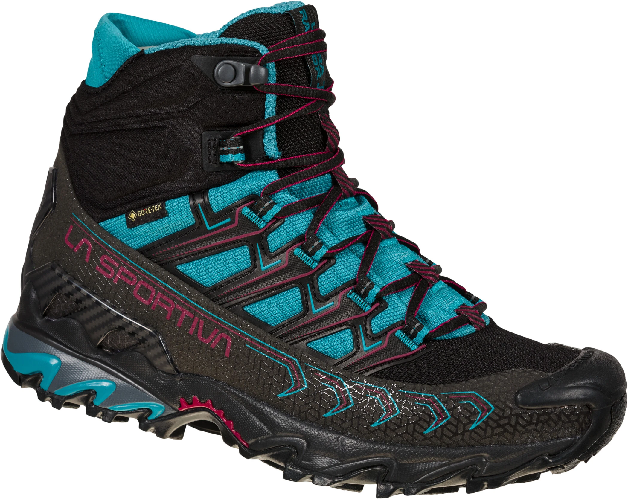 La Sportiva Ultra Raptor II Mid GTX Schoenen Dames, Zwart/turquoise 3 La Sportiva Ultra Raptor II Mid GTX Schoenen Dames, Zwart/turquoise