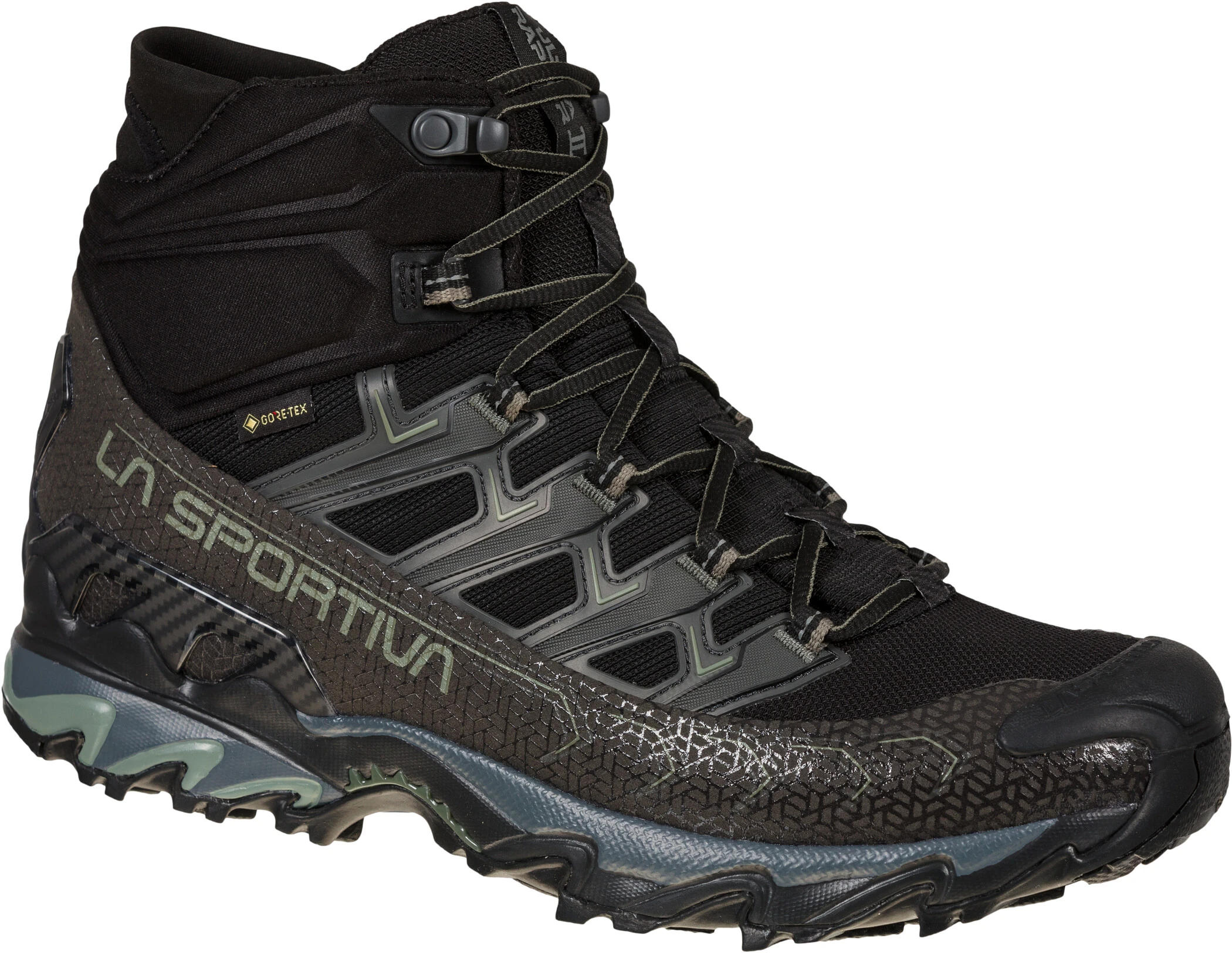 La Sportiva Ultra Raptor II Mid Wide GTX Schoenen Heren, Zwart/grijs 3 La Sportiva Ultra Raptor II Mid Wide GTX Schoenen Heren, Zwart/grijs