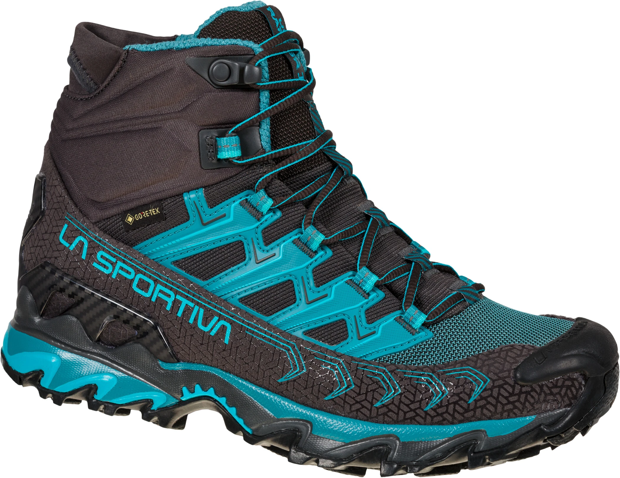 La Sportiva Ultra Raptor II Mid Wide GTX Schoenen Dames, Grijs/turquoise 3 La Sportiva Ultra Raptor II Mid Wide GTX Schoenen Dames, Grijs/turquoise