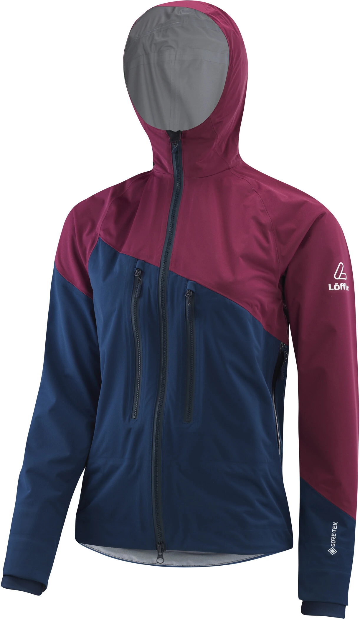 Löffler GTX Active Hooded Jacket Dames, Blauw/rood 3 Löffler GTX Active Hooded Jacket Dames, Blauw/rood