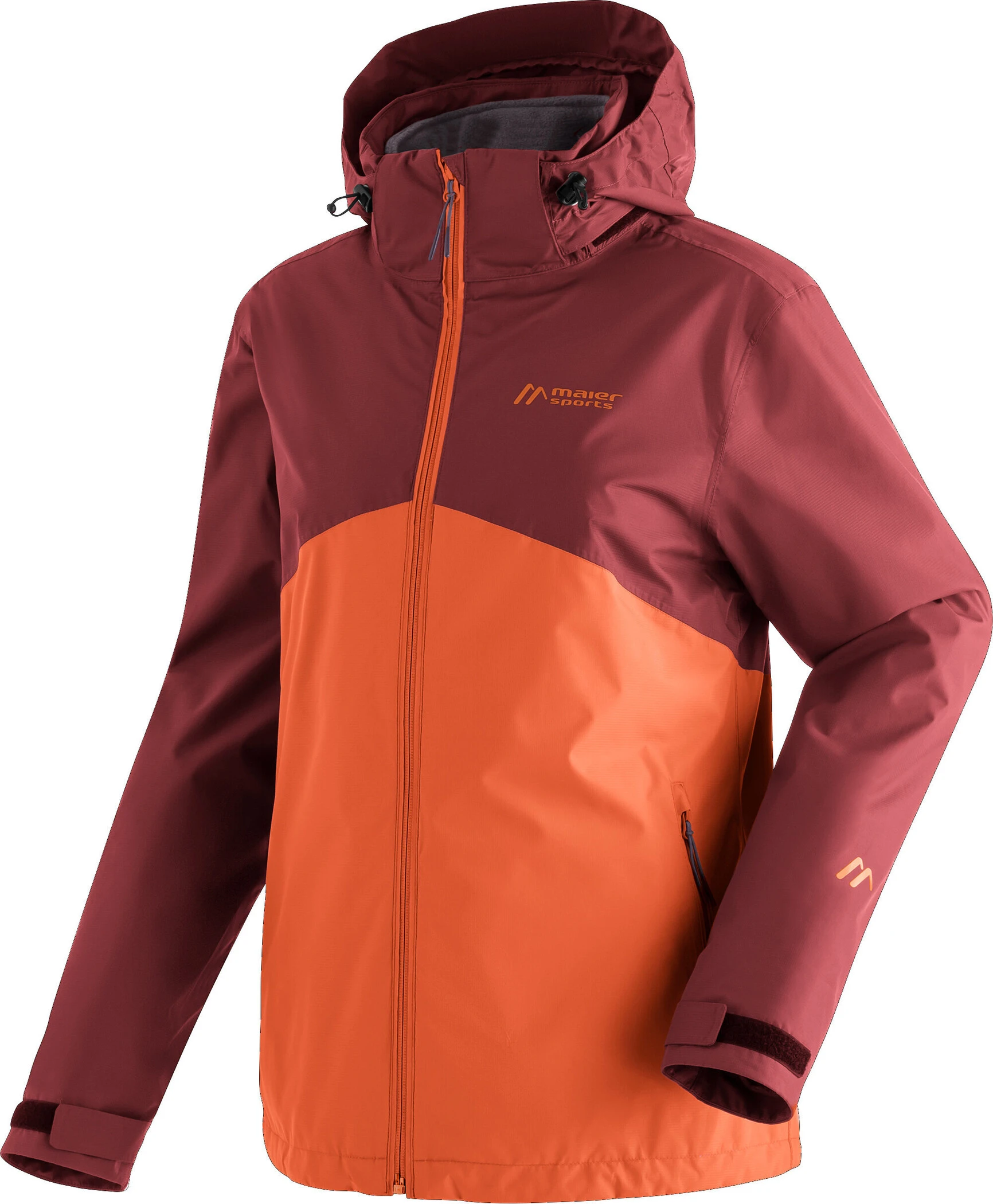 Maier Sports Gregale DJ Jas Dames, Rood/oranje 3 Maier Sports Gregale DJ Jas Dames, Rood/oranje