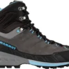 Mammut Kento Tour High GTX Schoenen Dames, Grijs/blauw -Kampeeruitrusting Verkoop 2024 mammut kento tour high gtx shoes women dark titanium whisper 1