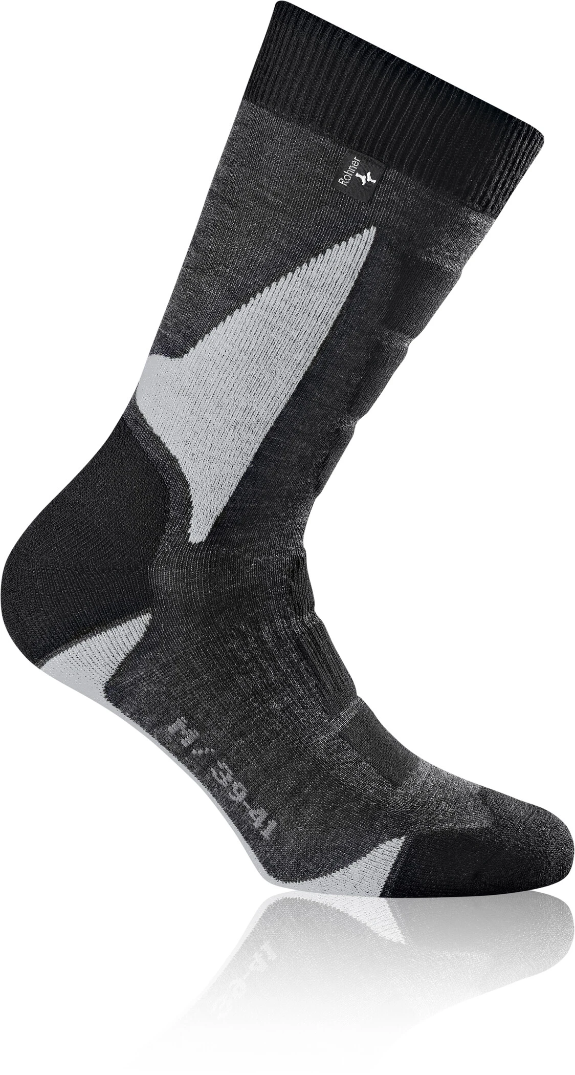 Rohner Back-Country L/R Sokken, Grijs/wit 3 Rohner Back-Country L/R Sokken, Grijs/wit