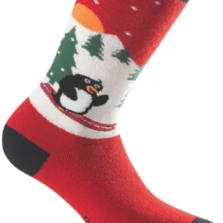 Rohner Pinguin Sokken Kinderen, Rood