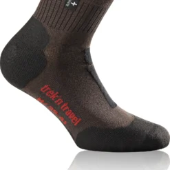 Rohner Trek'n Travel L/R Sokken, Bruin/zwart