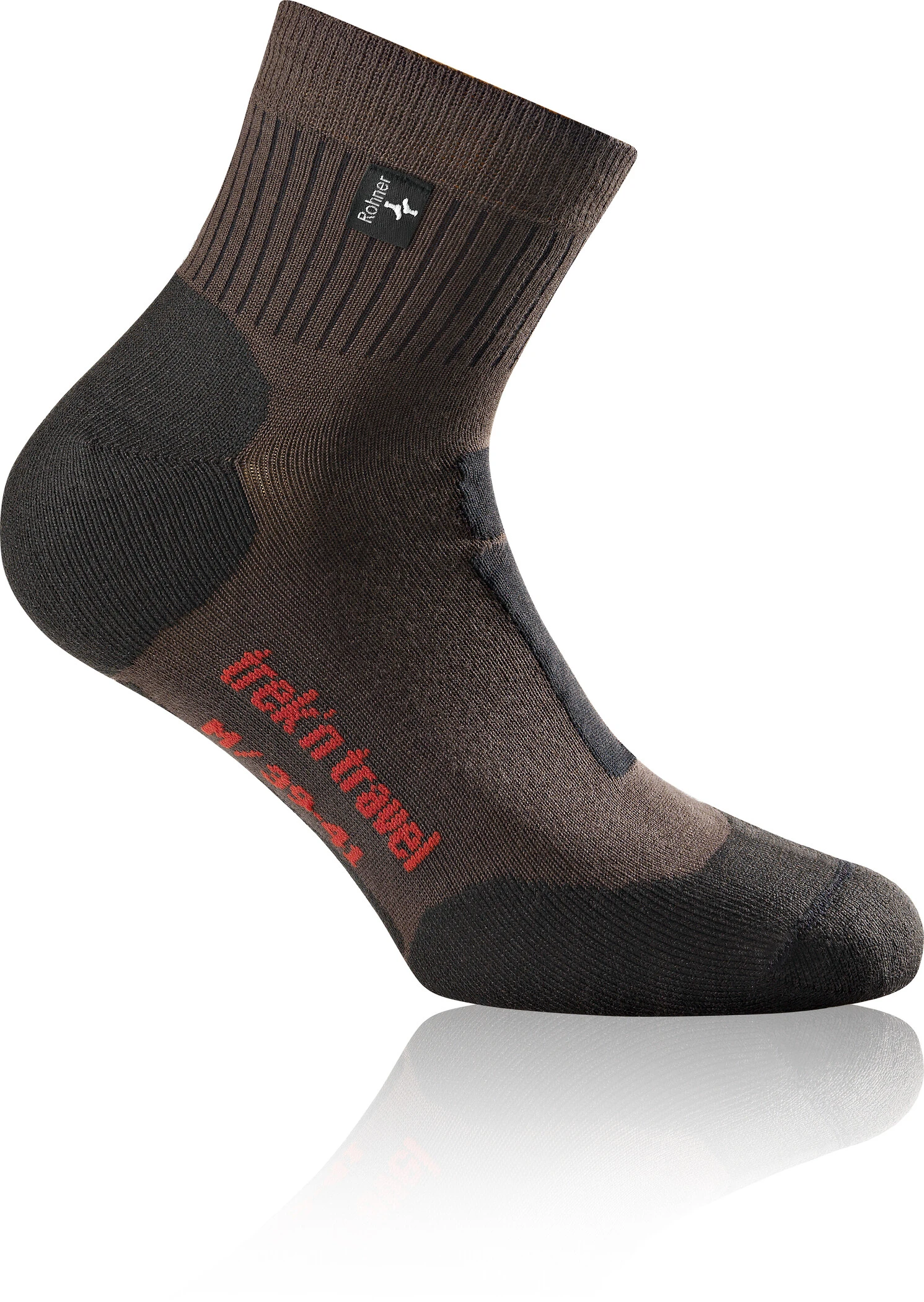 Rohner Trek'n Travel L/R Sokken, Bruin/zwart 3 Rohner Trek'n Travel L/R Sokken, Bruin/zwart