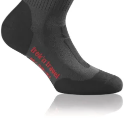 Rohner Trek'n Travel L/R Sokken, Grijs/zwart