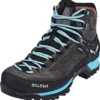 SALEWA MTN Trainer Mid GTX Schoenen Dames, Zwart -Kampeeruitrusting Verkoop 2024 salewa mtn trainer mid gtx skor dam magnet viridian green 1