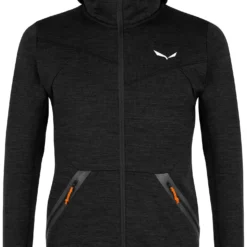 SALEWA Nuvolao Alpine Wool Jas Heren, Zwart