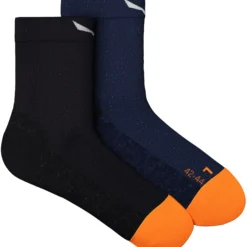 SALEWA Wildfire Am/Hemp Quarter Socks Heren, Blauw