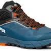 Scarpa Rapid Mid GTX Schoenen Heren, Blauw/zwart -Kampeeruitrusting Verkoop 2024 scarpa rapid mid gtx shoes men cosmic blue orange 1