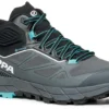 Scarpa Rapid Mid GTX Schoenen Dames, Grijs -Kampeeruitrusting Verkoop 2024 scarpa rapid mid gtx shoes women anthracite turquoise 1