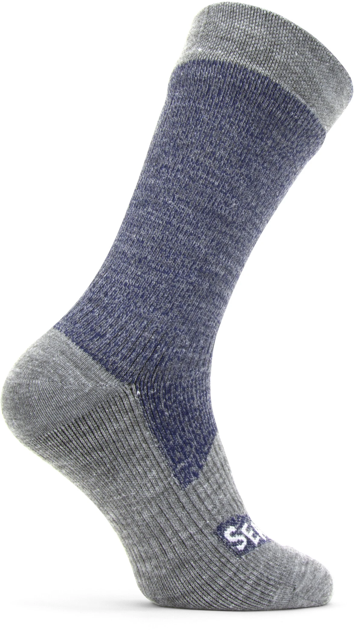 Sealskinz Waterproof All Weather Middelhoge Sokken, Blauw/grijs 3 Sealskinz Waterproof All Weather Middelhoge Sokken, Blauw/grijs