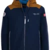 TROLLKIDS Bergen Jas Kinderen, Blauw/bruin 1 TROLLKIDS Bergen Jas Kinderen, Blauw/bruin -Kampeeruitrusting Verkoop 2024 trollkids bergen jacket kids bronze navy 1