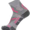 UYN Trekking 2in Merino Laag Uitgesneden Sokken Dames, Grijs/roze