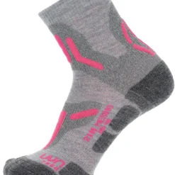 UYN Trekking 2in Merino Sokken Dames, Grijs/roze